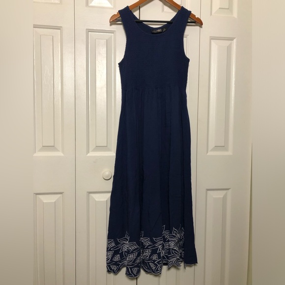 Smocked and Embroidered Dress - Picture 1 of 6